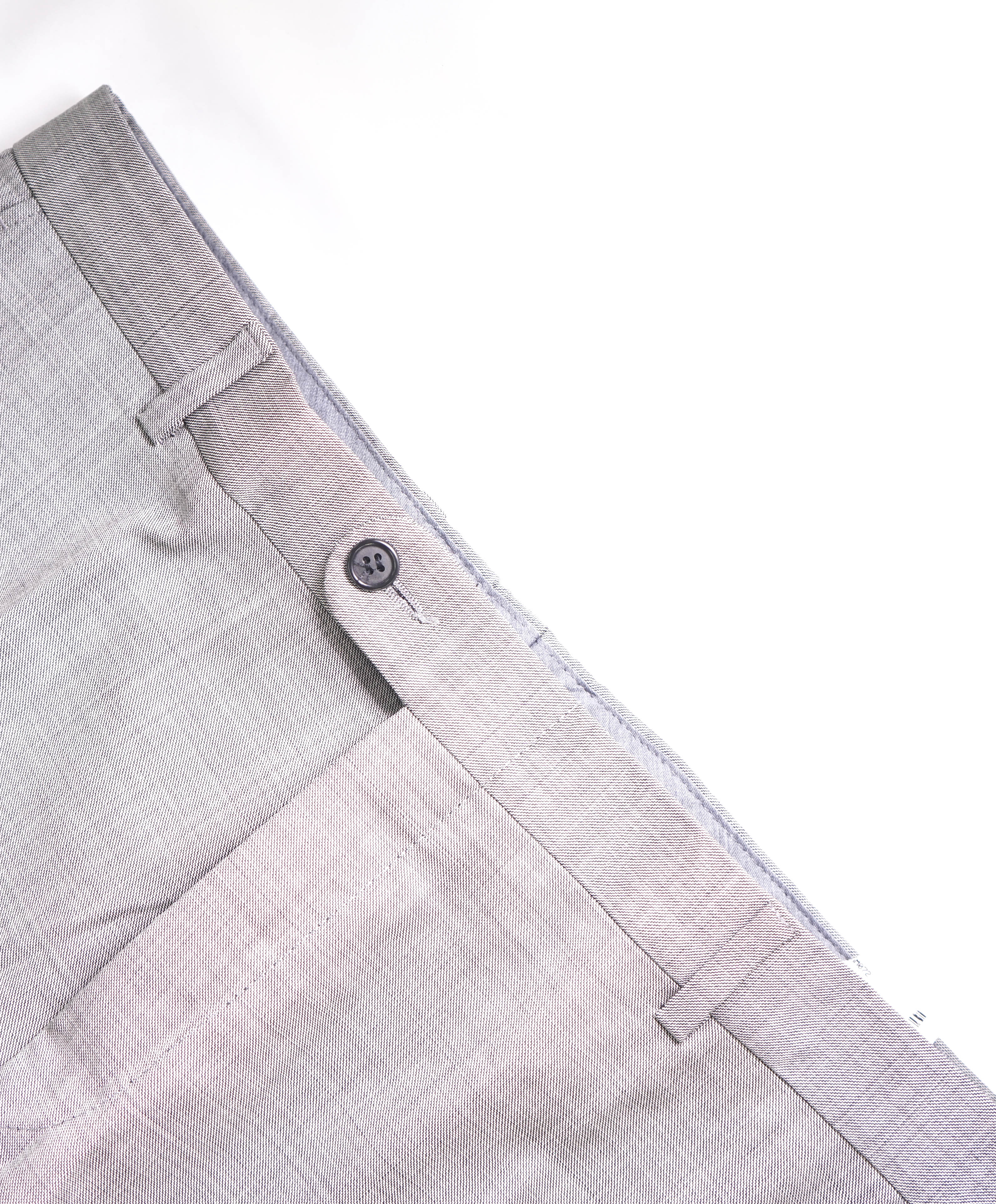 HICKEY FREEMAN - Light Gray Wool Flat Front Dress Pants - 34W