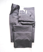 HICKEY FREEMAN - Medium Gray *CLOSET STAPLE* Wool Flat Front Dress Pants - 36W