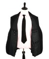 ERMENEGILDO ZEGNA - "MICRONSPHERE" Closet Staple Solid Black Suit - 54L