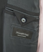 ERMENEGILDO ZEGNA - "MICRONSPHERE" Closet Staple Solid Black Suit - 54L
