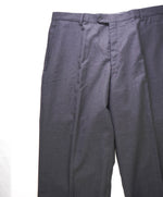 HICKEY FREEMAN -  DK Gray Micro Herringbone Wool Flat Front Dress Pants - 36W