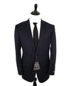 ERMENEGILDO ZEGNA - "Micronsphere" Collection Solid Blue Navy Suit - 46R