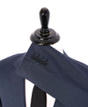 ARMANI COLLEZIONI -  "G Line" Steel Blue Solid Notch Lapel 2-Button Suit - 42R