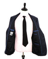 ARMANI COLLEZIONI -  "G Line" Steel Blue Solid Notch Lapel 2-Button Suit - 42R