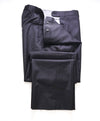 HICKEY FREEMAN - Black *CLOSET STAPLE* Wool Flat Front Dress Pants - 34W