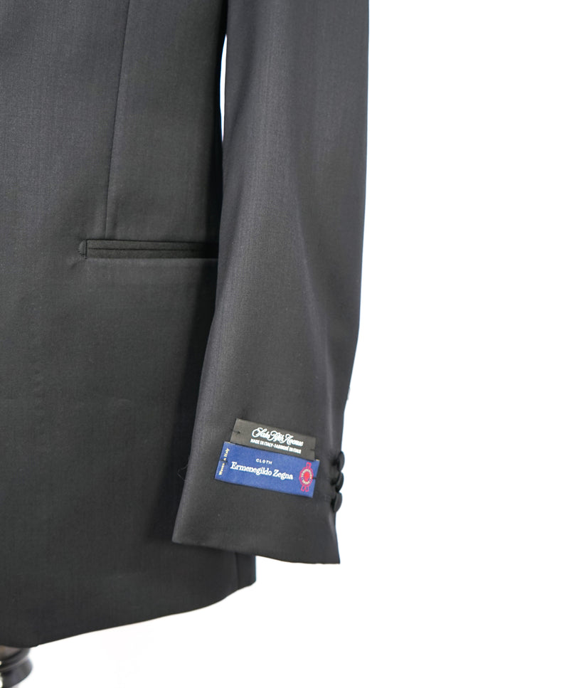 ERMENEGILDO ZEGNA - By SAKS FIFTH AVENUE "SILK" Black Tuxedo Suit - 40R