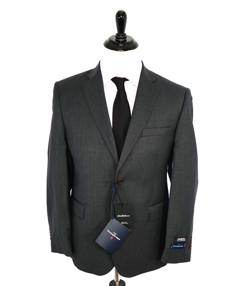 ERMENEGILDO ZEGNA - "Tailored" SAKS FIFTH AVENUE *SILK* Gray Suit - 50R US