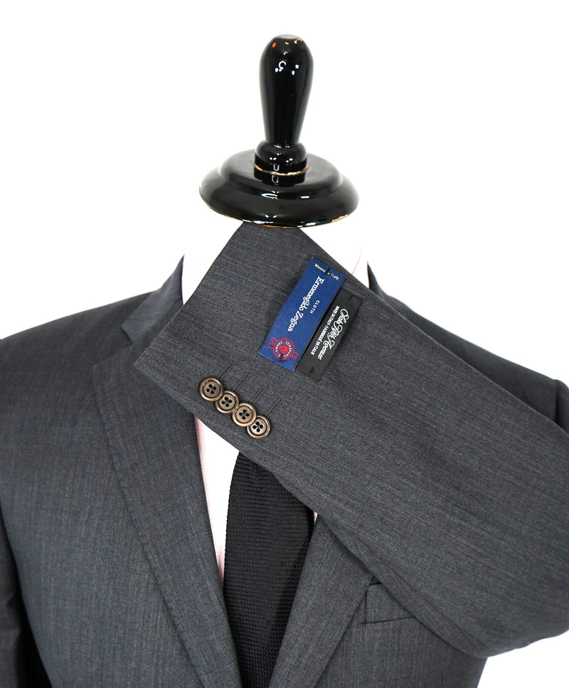 ERMENEGILDO ZEGNA -"Classic" SAKS FIFTH AVENUE *SILK* Gray Suit - 42L