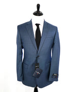 ERMENEGILDO ZEGNA - "Slim" SAKS FIFTH AVENUE Baby Blue Textured Suit - 40L