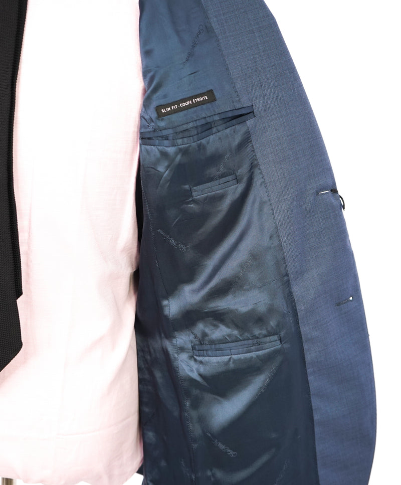 ERMENEGILDO ZEGNA - "Slim" SAKS FIFTH AVENUE Baby Blue Textured Suit - 40L
