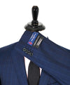 ERMENEGILDO ZEGNA - "Slim" SAKS FIFTH AVENUE Blue n' Camel Check Suit - 40R