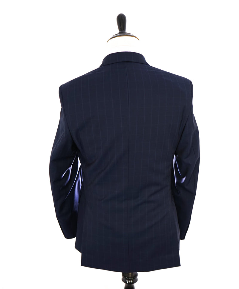 ERMENEGILDO ZEGNA - "Slim" SAKS FIFTH AVENUE Blue n' Camel Check Suit - 40R
