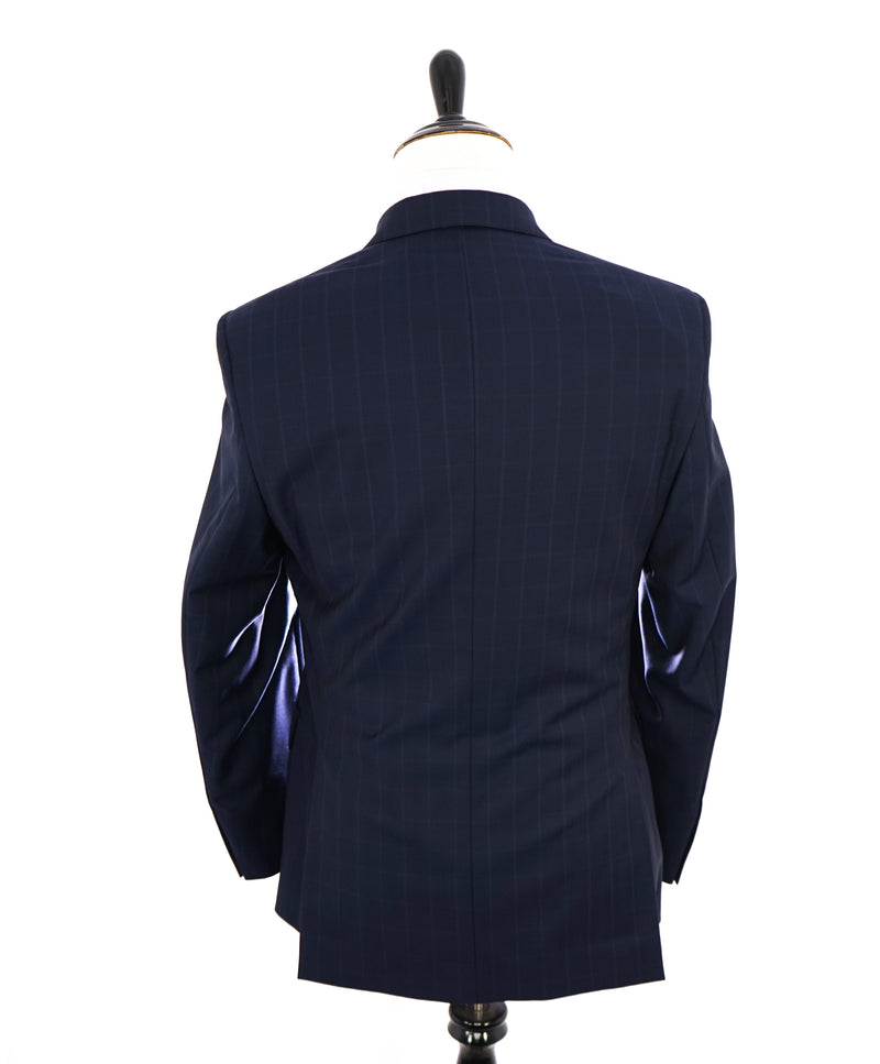 ERMENEGILDO ZEGNA - "Slim" SAKS FIFTH AVENUE Blue n' Camel Check Suit - 40R
