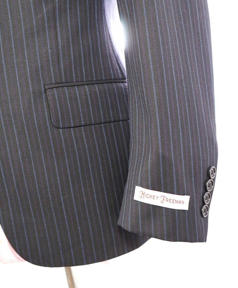 $1,695 HICKEY FREEMAN - Unique Purple & Blue Stripe "Milburn ii" Suit USA - 38S