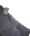 $695 ERMENEGILDO ZEGNA - Black Wool “MICRONSPHERE" Flat Front Trousers- 38W
