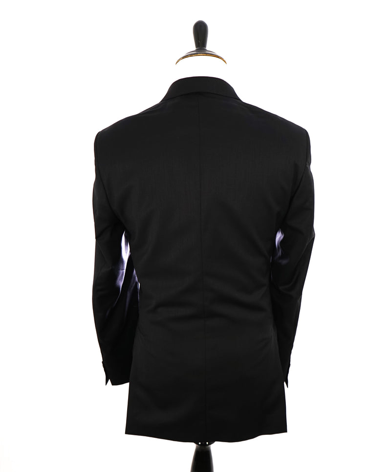 ERMENEGILDO ZEGNA - By SAKS FIFTH AVENUE SILK BLEND "SLIM" Black Suit - 36S