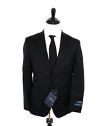 ERMENEGILDO ZEGNA - By SAKS FIFTH AVENUE SILK BLEND "Tailored" Black Suit - 48L