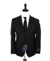 ERMENEGILDO ZEGNA - By SAKS FIFTH AVENUE SILK BLEND "SLIM" Black Suit - 36S