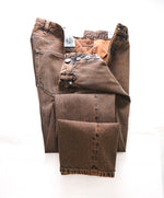 ELEVENTY - Mid-rise Cropped Jeans In Brown Weathered Details - 33W