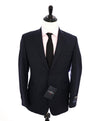 ERMENEGILDO ZEGNA - By SAKS FIFTH AVENUE "Classic" SILK Blue Stripe Suit - 42R