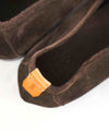 CORTHAY - Brown "VENETIAN Contrast PENNY LOAFER In Supple Suede - 11