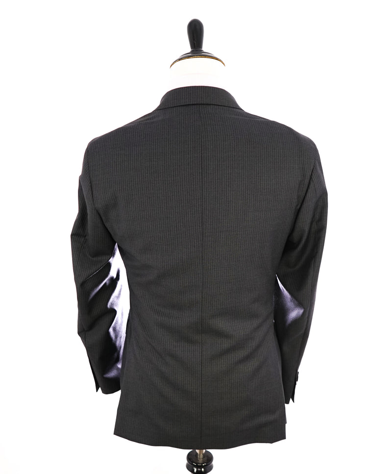 ERMENEGILDO ZEGNA - By SAKS FIFTH AVENUE "Modern" Gray Pinstripe Suit - 40R