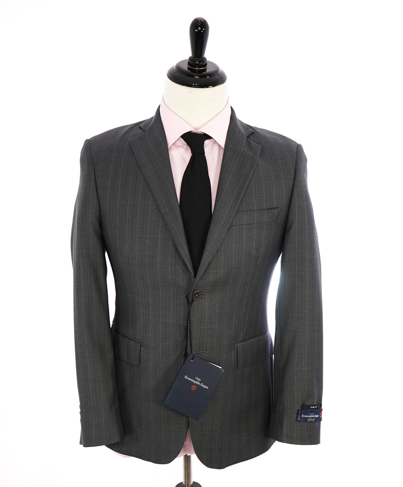 ERMENEGILDO ZEGNA - By SAKS FIFTH AVENUE "SLIM" SILK Stripe Suit - 42L