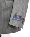 ERMENEGILDO ZEGNA - By SAKS FIFTH AVENUE "Classic" SILK Gray Stripe Suit - 40L