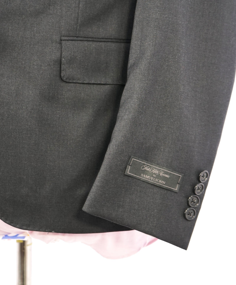 SAMUELSOHN - "REDA" Super 120's Performance Wool Charcoal Suit - 42S