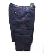 ELEVENTY - Contrast Piping Navy Blue Cotton Cargo Chino Pants - 32W