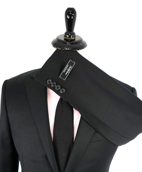 SAMUELSOHN - SAKS 5TH AVE Super 120's Wool "SB YARDLEY" Solid Black Suit - 42L