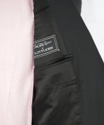 SAMUELSOHN - SAKS 5TH AVE Super 120's Wool "SB YARDLEY" Solid Black Suit - 46L