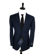 ERMENEGILDO ZEGNA - By SAKS FIFTH AVENUE "Tailored Fit" Blue Plaid Suit - 44R