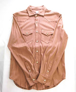$495 ELEVENTY - Camel *Wide Spread Collar* Snap Texas Style Western Shirt - M