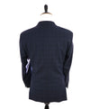 ERMENEGILDO ZEGNA - By SAKS FIFTH AVENUE "Tailored Fit" Blue Plaid Suit - 44R
