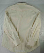 $495 ELEVENTY - Ivory *Wide Spread Collar* Western Snap Front Texas Shirt - M