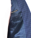 ERMENEGILDO ZEGNA - By SAKS FIFTH AVENUE "Modern" Blue BOLD Check Suit - 38S