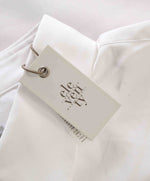 $395 ELEVENTY - TIPPED White Button Down Long Sleeve Shirt Cotton - Multiple Sizes