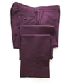 BURBERRY LONDON - *Wool & Mohair* ITALY Burgundy Flat Front Dress Pants - 35W