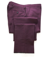 BURBERRY LONDON - *Wool & Mohair* ITALY Burgundy Flat Front Dress Pants - 35W