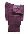 BURBERRY LONDON - *Wool & Mohair* ITALY Burgundy Flat Front Dress Pants - 35W