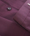 BURBERRY LONDON - *Wool & Mohair* ITALY Burgundy Flat Front Dress Pants - 35W