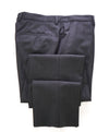 HUGO BOSS - Gray Abstract Check "Astian/Hets" Slim Flat Front Dress Pants - 32W