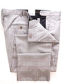 HICKEY FREEMAN - Prince Of Wales Check Black/White/Red Silk Blend Pants - 40W