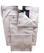 HICKEY FREEMAN - Prince Of Wales Check Black/White/Red Silk Blend Pants - 40W