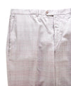 HICKEY FREEMAN - Prince Of Wales Check Black/White/Red Silk Blend Pants - 40W