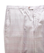 HICKEY FREEMAN - Prince Of Wales Check Black/White/Red Silk Blend Pants - 40W