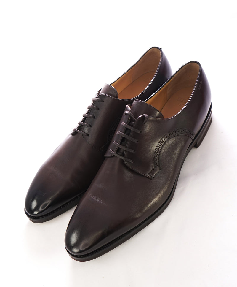 BALLY - “SCRIBE”  "Scrivani" Goodyear Welt Brown Hand Made Oxfords  - 11.5 US