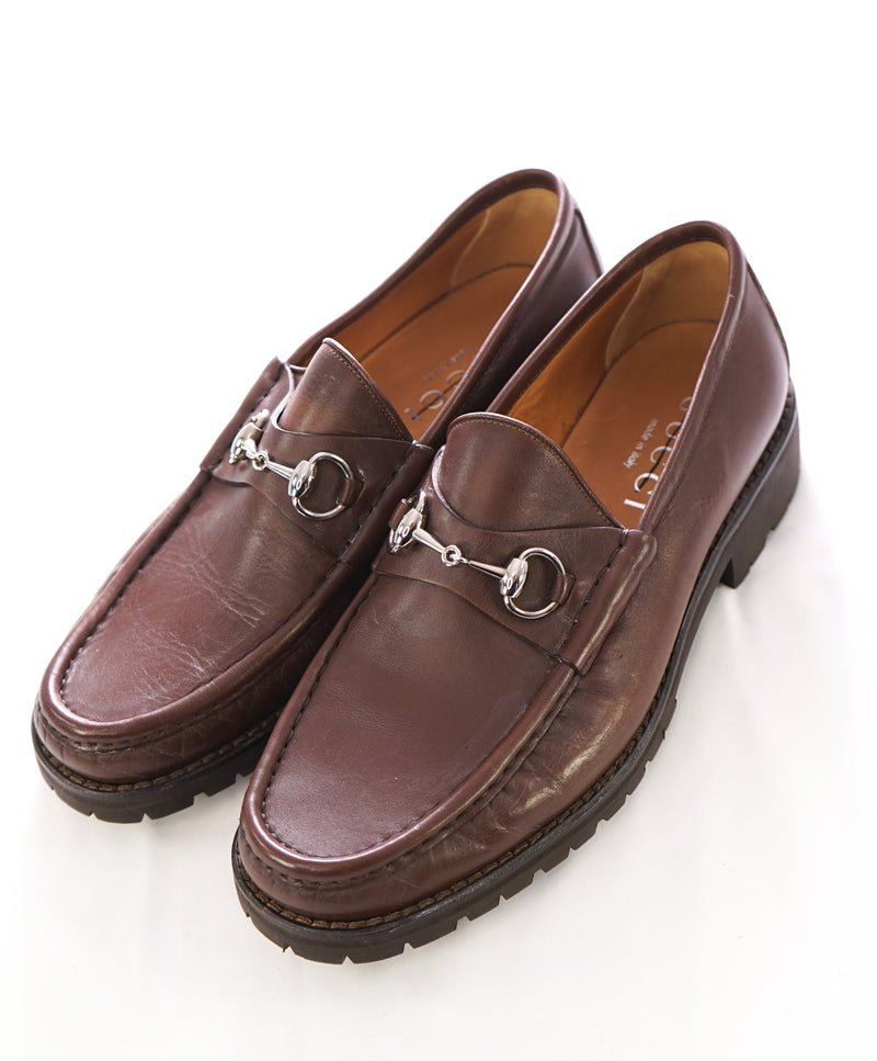 GUCCI - Horse-bit Loafers Brown Iconic Style - 10.5US (9.5 G Stamped On Shoe)