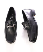 GUCCI - Horse-bit Iconic Black Loafers - 7.5 D US (7 Stamped On Shoe)